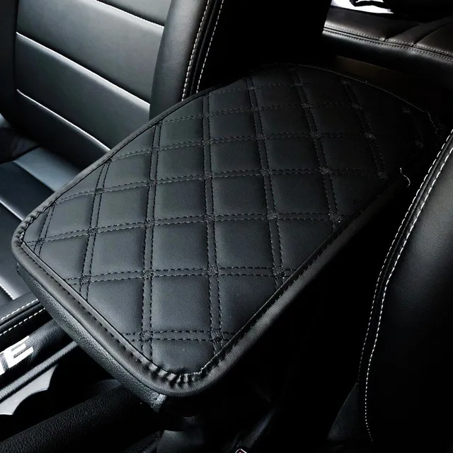 Leather universal car armrest cover