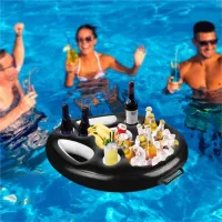 Practical inflatable tray for drinks and food to the pool - several variants of Wilmont