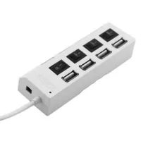 USB 4 port HUB with switch - 2 colors