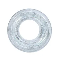 Transparent glittering wheel for swimming pool