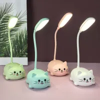 Children's cute table lamp in the shape of Kawaii cat
