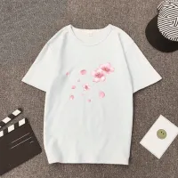 Women's T-shirt by printing flowers Bay