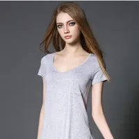 Women's T-shirt pocket gray Gale