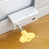 Adjustable security lock for windows and doors