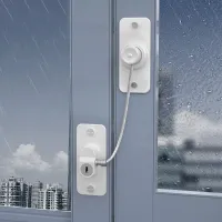 Classic protection lock for window against opening in black or white color