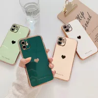 Luxury high quality shockproof protective cover for Iphone with heart