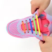 Unisex silicone shoelaces