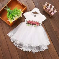 Baby girl dress with flowers