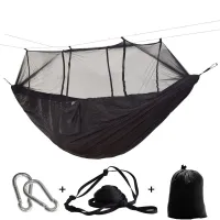 Outdoor hammock with insect net