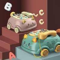 Children's educational phone in the shape of a cat