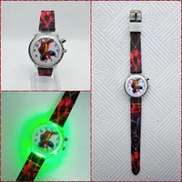 Boys' glowing watch with silicone strap | Spiderman