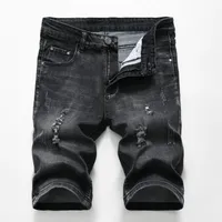 Men's Black Denim Shorts 0 Tami