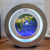 4 Inch Illuminated Magnetic Levitation Floating Globe Map Landscape