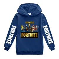 Children's sweatshirt with hood and printing on sleeves and chest Fortnite