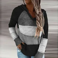Women's knitted sweater hooded Michele