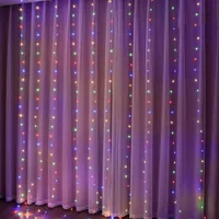 Christmas light curtain