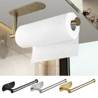 Self-adhesive kitchen holder for paper wipes