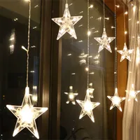 Christmas LED light chain with stars