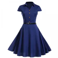 Women's vintage dress Persolo - Dark Blue