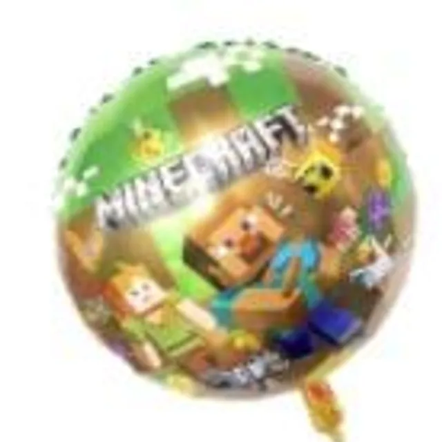 Stylish decorations with the theme of the computer game Minecraft 2pcs balloon A