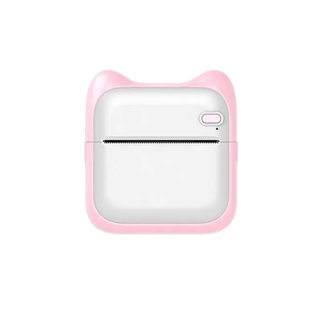 Portable mini printer for stickers and photos for iOS and Android
