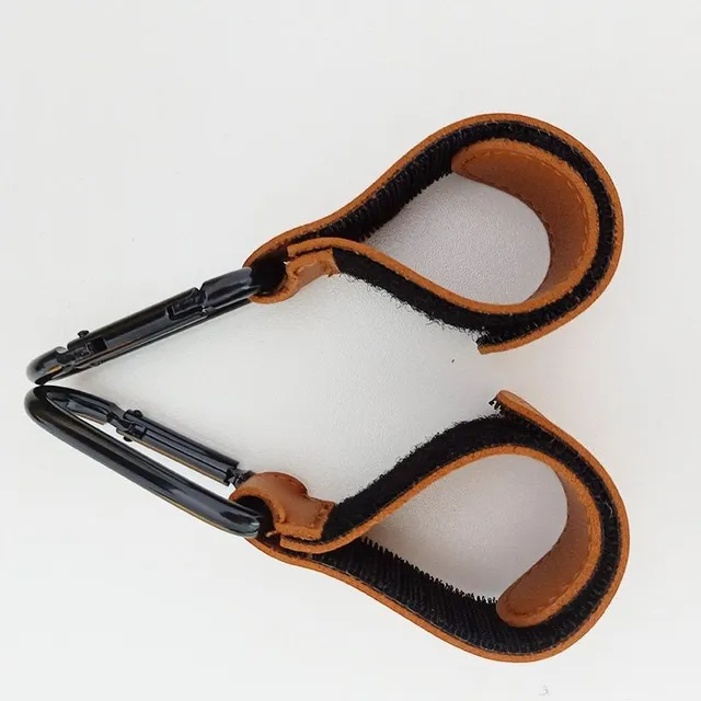 Leather Velcro hook for stroller