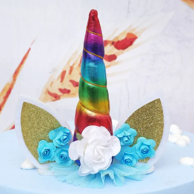 Unicorn cake decoration - 5 variants