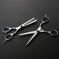 Set of professional hairdressing scissors Julia