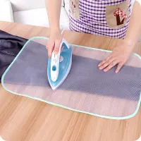 Heat resistant safety ironing pad made of netting -clothes protector for ironing board