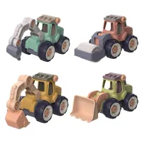 Construction machines for children, plastic models of excavator, tractor, tippers and bulldozers, miniatures for boys, gifts, kits